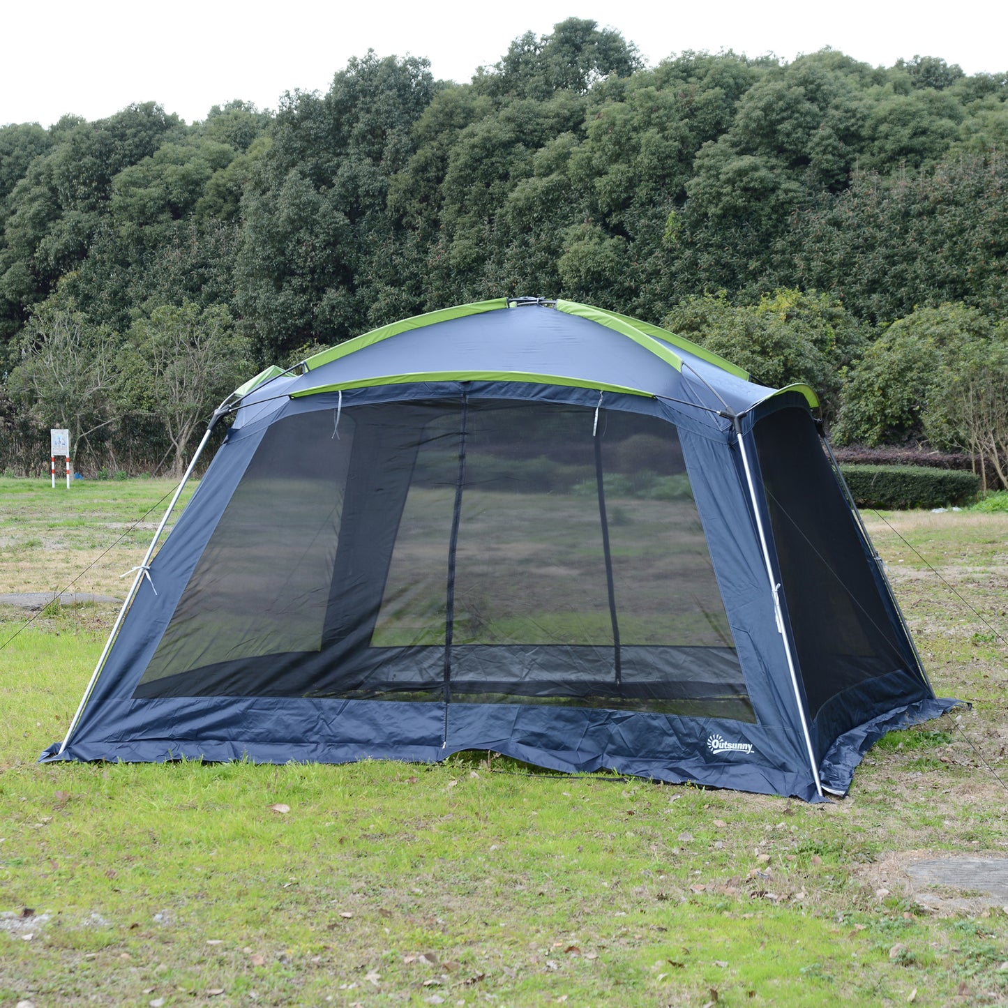Outsunny 12’x12’x7’ 5-8 Persons Portable Outdoor Camping Tent
