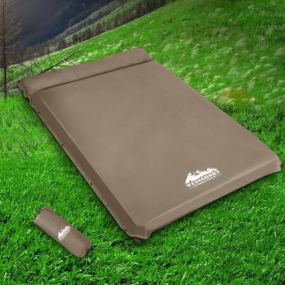 Weisshorn Self Inflating Mattress 10CM Camping Sleeping Mat Air Double