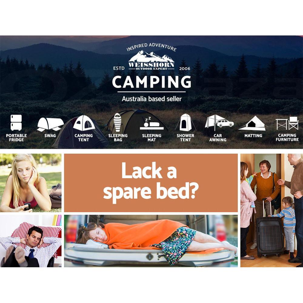 Weisshorn Self Inflating Mattress 10CM Camping Sleeping Mat Air Double