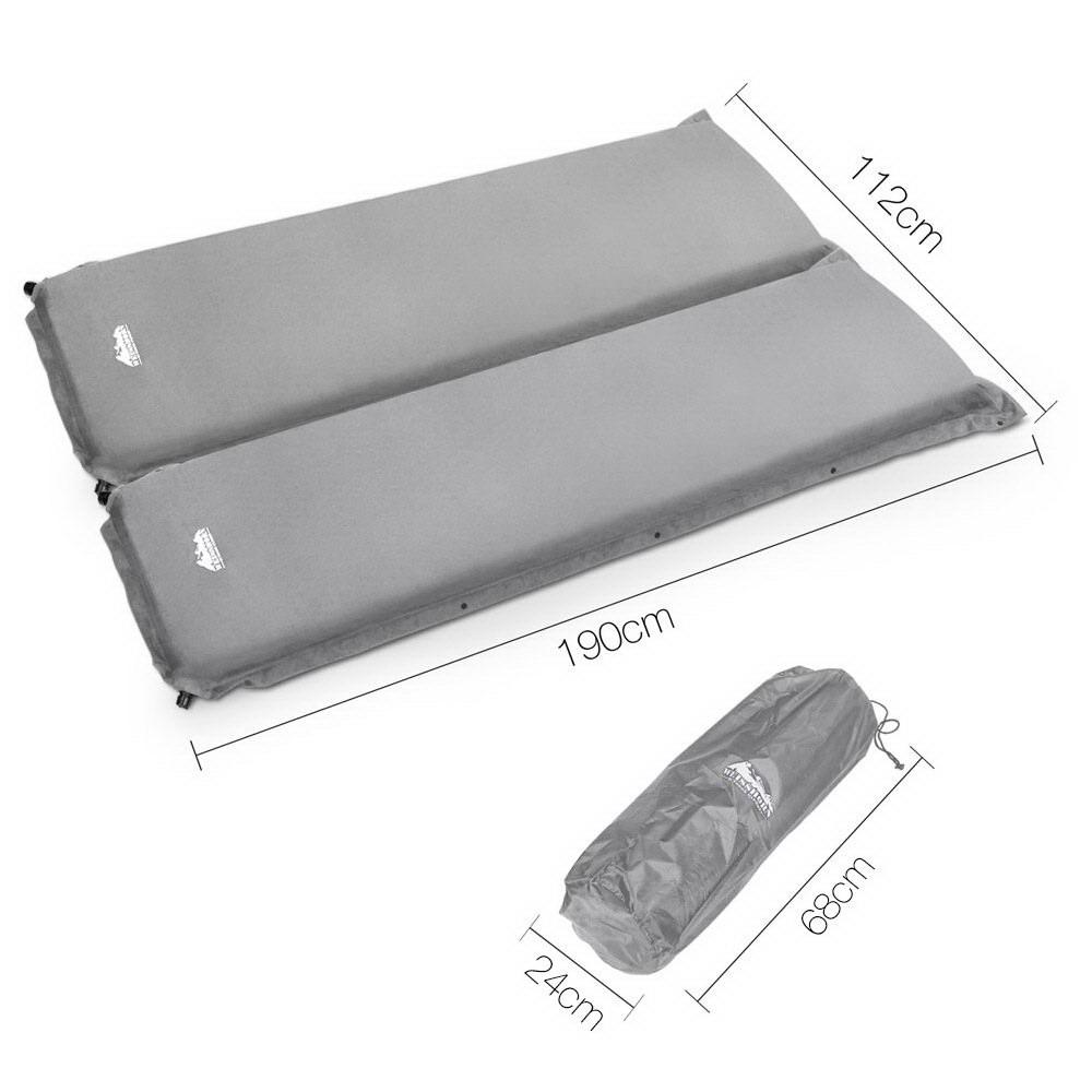 Weisshorn Self Inflating Mattress Camping Sleeping Mat Air Bed Double