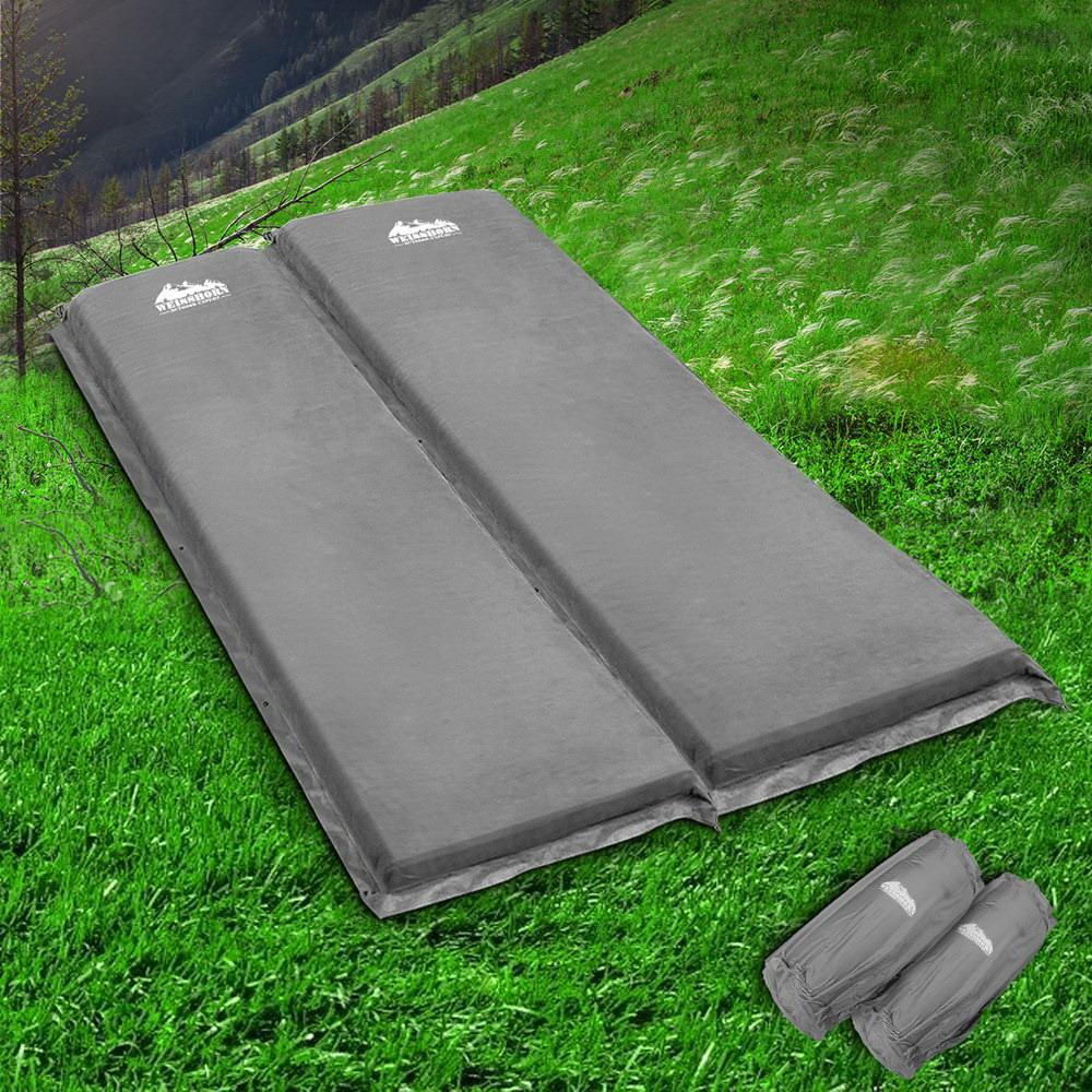 Weisshorn Self Inflating Mattress Camping Sleeping Mat Air Bed Double